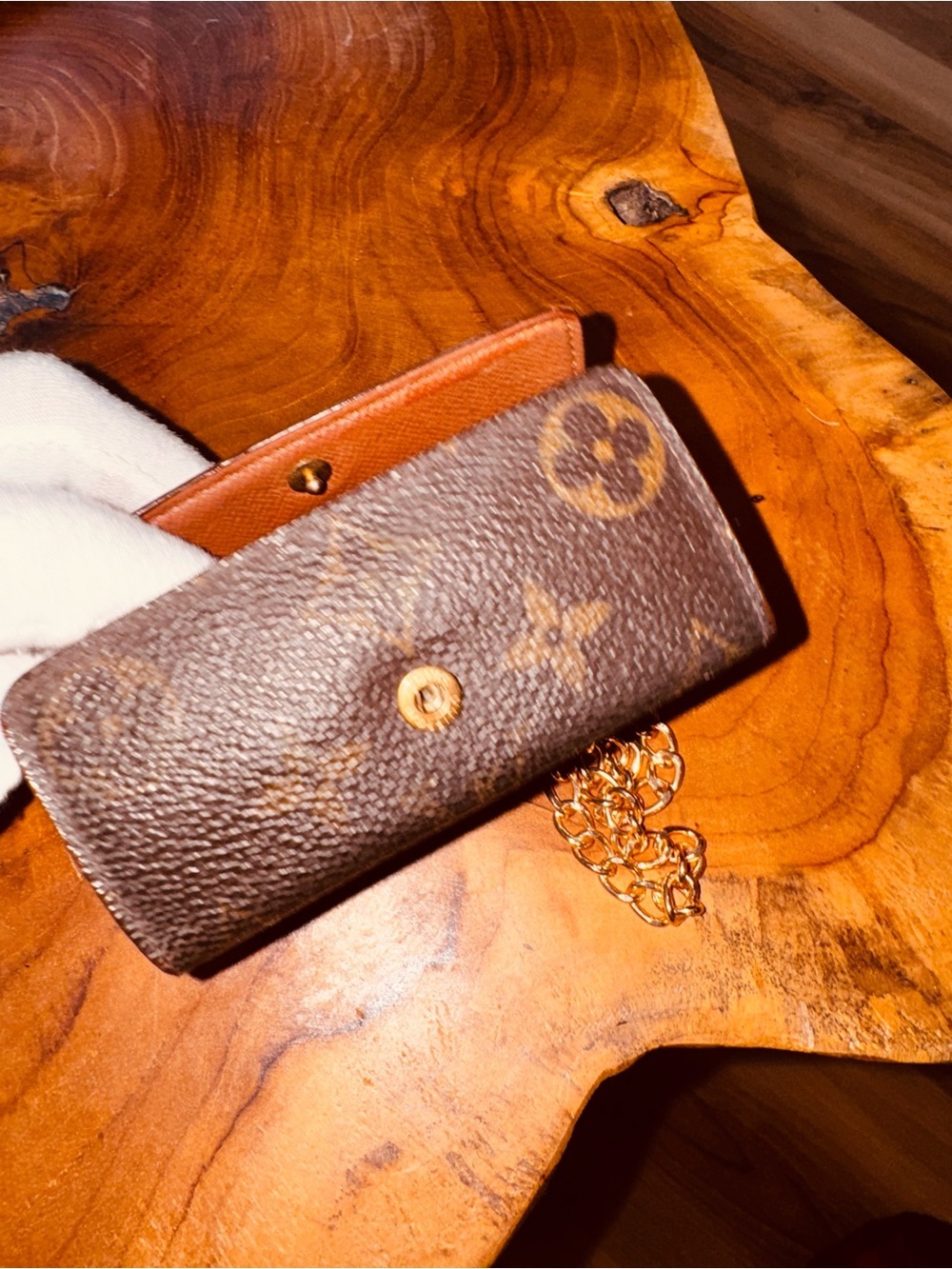 Louis Vuitton vintage monogram key case card holder necklace converted - Picture 12 of 15